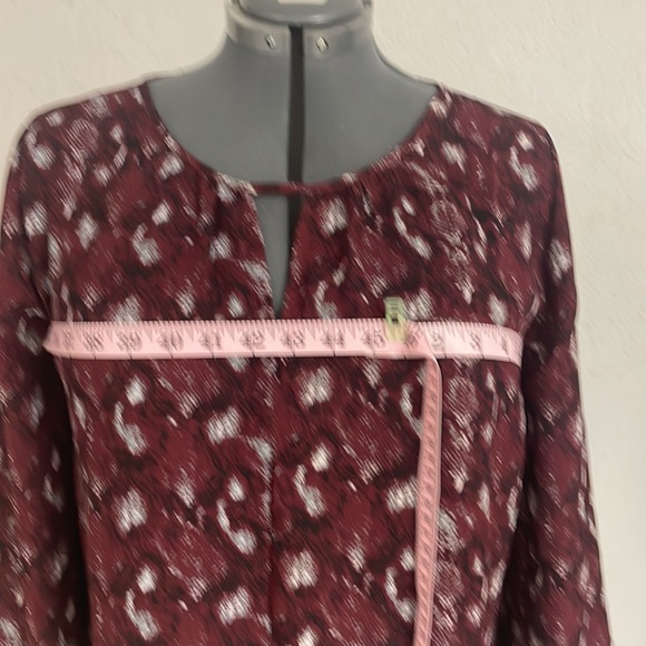 NWT West Kei Tie Front Chiffon Tunic Blouse - Picture 5 of 9